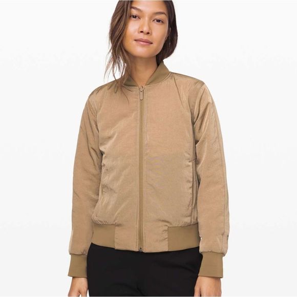 Lululemon Atletica Non-Stop Bomber *Reversible Size 2 in Frontier Color - Picture 1 of 13